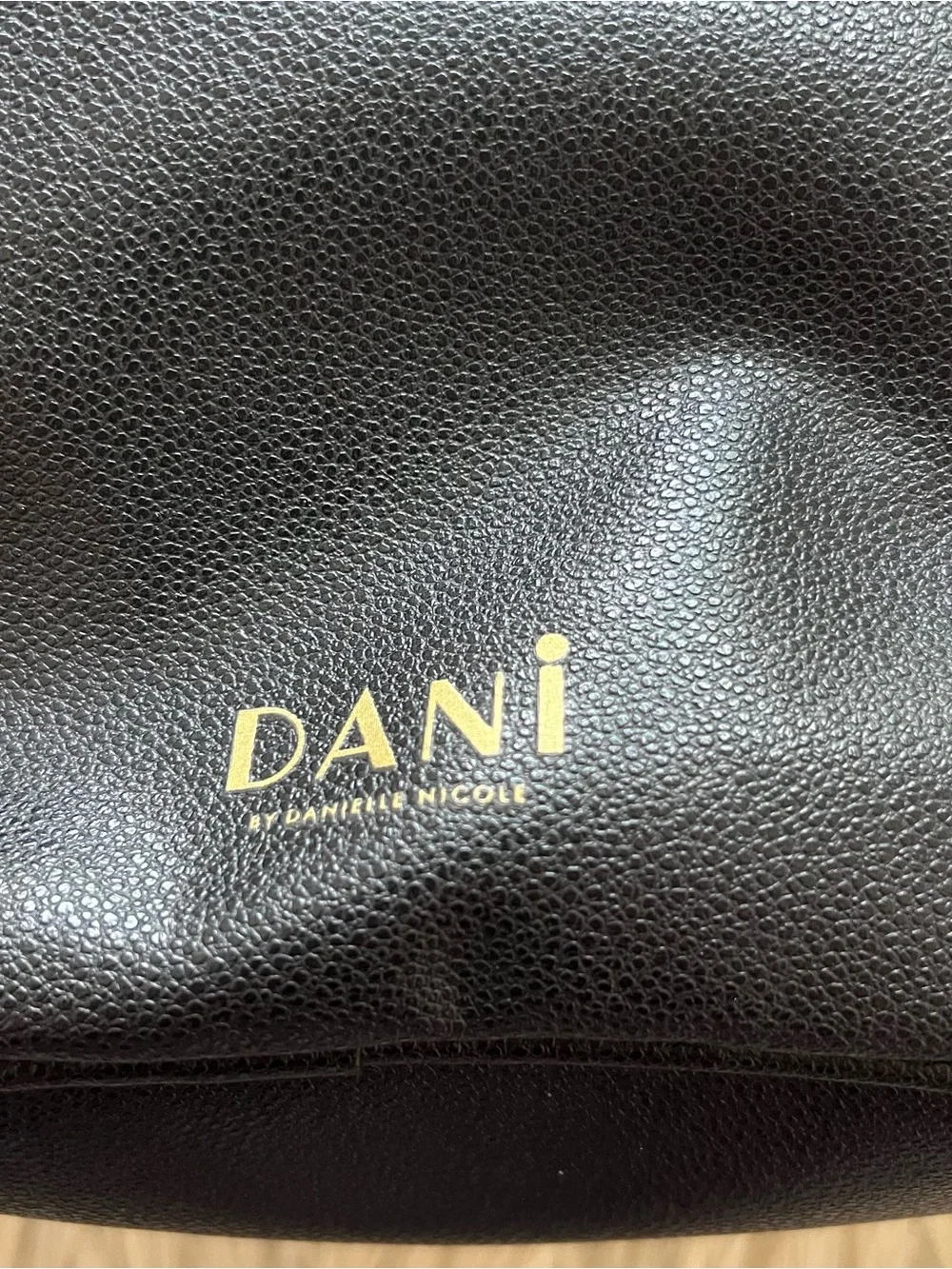 Dani by Danielle Nicole Disney Minnie Mouse Gold Polka Dot Mini Black Backpack - Picture 6 of 8